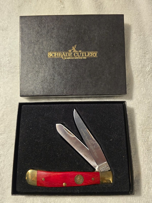 Schrade #0377 Trapper Knife 35th Grand National Quail Hunt Shooters Council