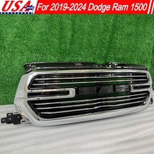 Fits 2019-2024 Dodge Ram 1500 Laramie Chrome Front Grill Bumper Grille Support