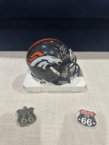 Peyton Manning Signed Autographed Denver Broncos Speed Mini Helmet Fanatics COA