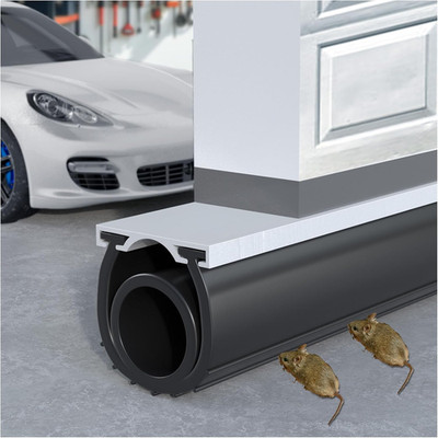 Premium Garage Door Bottom Seal - 16.5Ft Weatherproof EPDM Rubber, Easy Install,