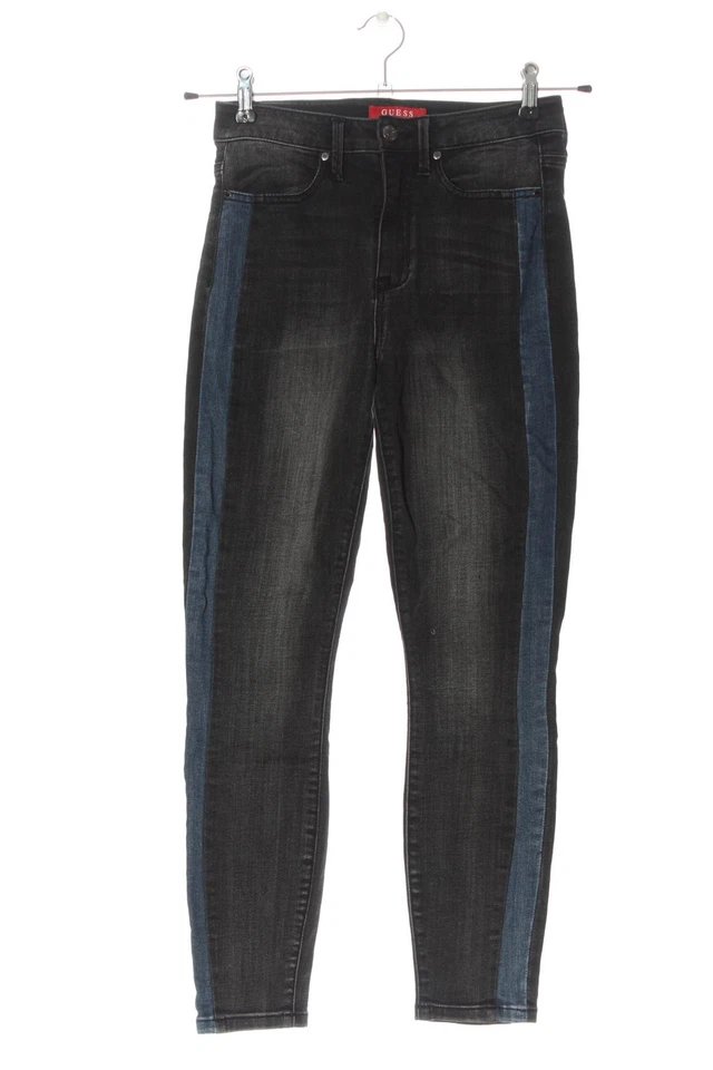 GUESS Jeans taille haute Dames Jeans T EU 34 noir-bleu style décontracté - Photo 1/4