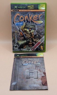 Conker Live & Reloaded 2005 Original Xbox CASE AND MANUAL ONLY