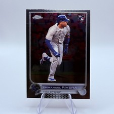 Emmanuel Rivera 2022 Topps Chrome #164 Kansas City Royals Rookie Card MLB. rookie card picture