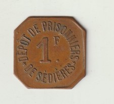 1 Franc Token Deposit of Prisoners from the City of S�DI�RES