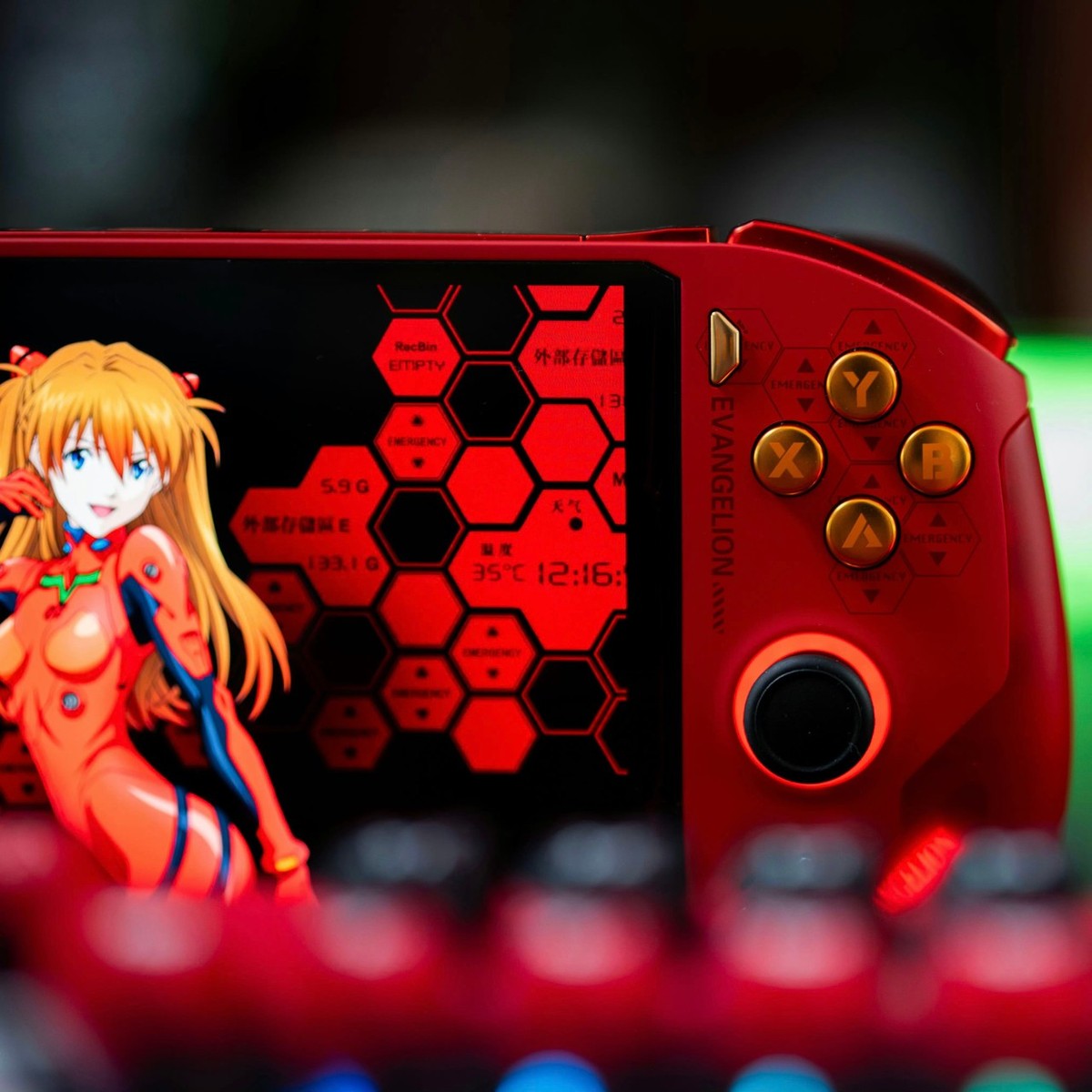 ポータブルプレーヤー SCRJ-00002 EVANGELION SPIELER OneXPlayer F1 Pro x Evangelion Unit-02 Asuka Special Edition