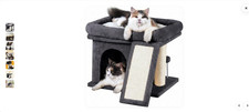 Aechonow Cat Tree For Large Cats 41 32 18, 5cm - Color Dark Gray