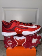 Nike Alpha Huarache Elite 4 MCS Baseball Cleats Red Mens Size 11.5 DX6962-616