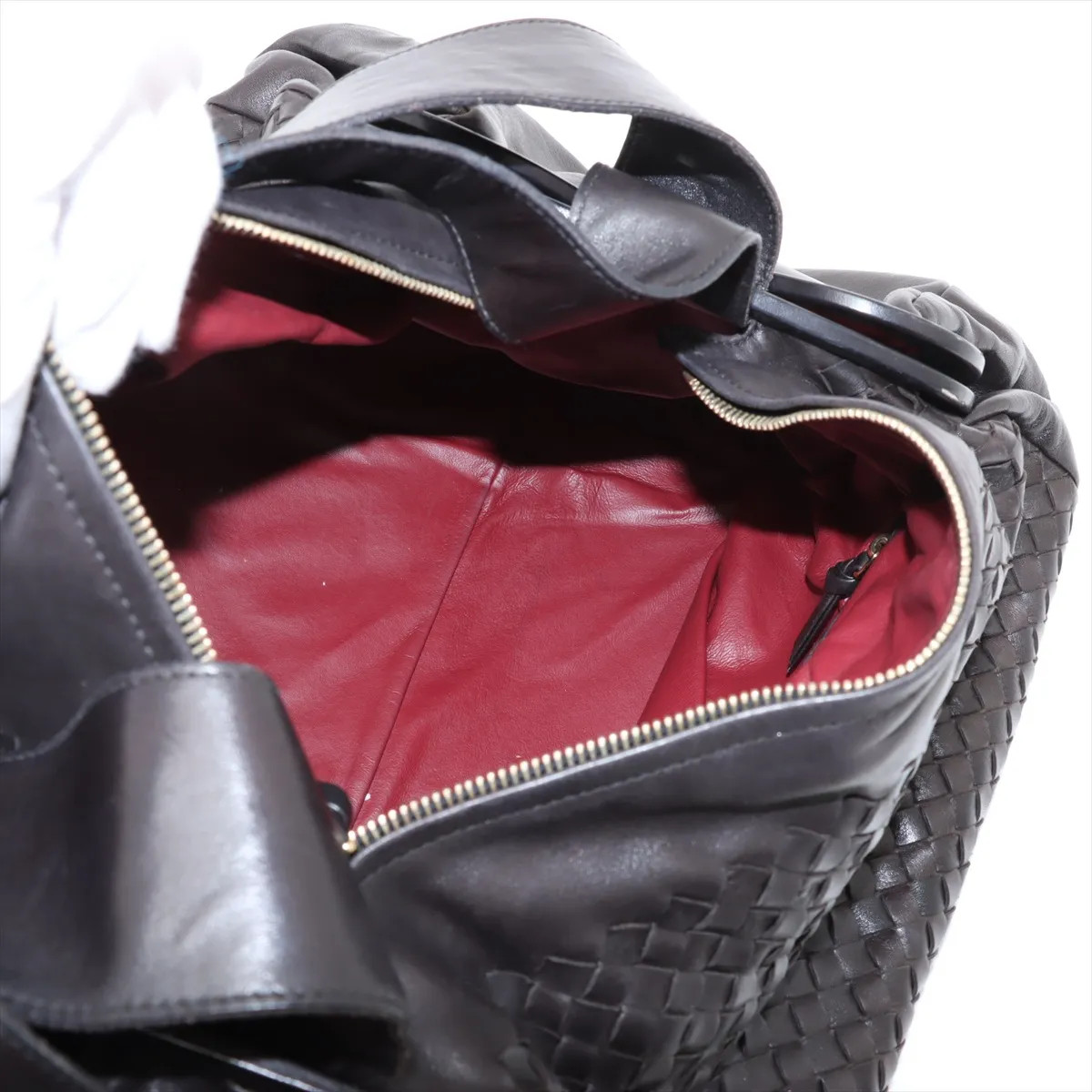 Bottega Veneta Intrecciato Leather Boston bag Black thumbnail 8