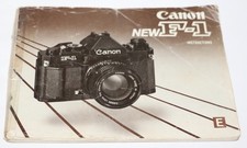 Canon New F-1 Original Instructions In English Poor Condition Free USA Ship