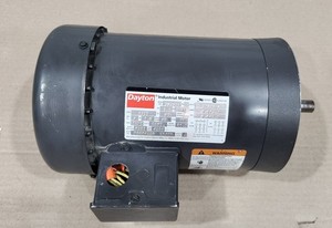 Dayton 3N265G Industrial Motor 1.5 HP 1725 RPM 230/460V 3-Phase 56C Frame TEFC