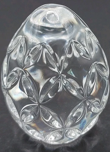 WATERFORD Crystal Mini Egg Paperweight 2.25" Tall - Lead Crystal Vintage 6oz
