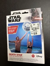 Swimways Star Wars Death Star Light Up Inflatable Beach/Swimming Pool Ball New