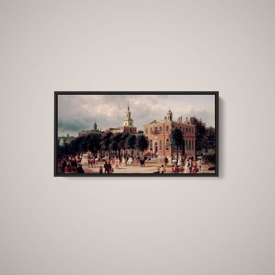 Joachim Ferdinand Richardt - Independence Hall in Philadelphia - Paper or Canvas