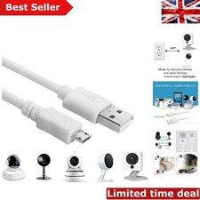 Versatile 3M USB Charging Cord for WyzeCam, NestCam, YI & More Security Devices