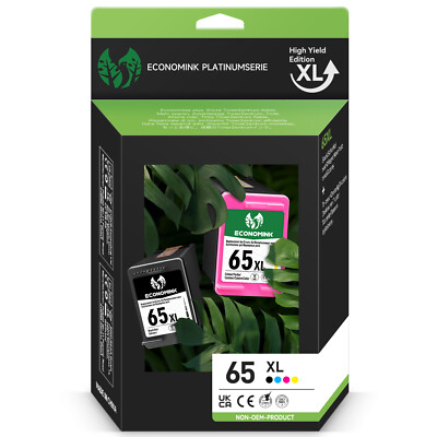 XL Printer Ink Cartridges for HP 65XL Deskjet 2600 2655 3720 ENVY 5052 5000 5055