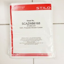 Hotel Shower Curtains, 100 Polyester - 61X68 HxW - Box of 28