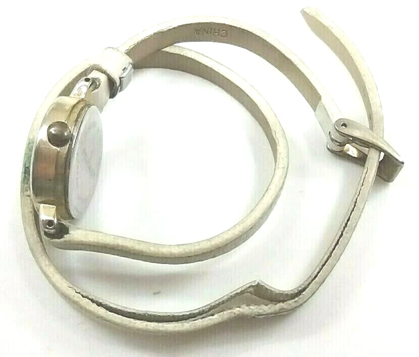 Correa de cuero blanca envolvente para reloj Peugeot *Se vende como está sin devoluciones SIN PROBAR Foto 4 de 4