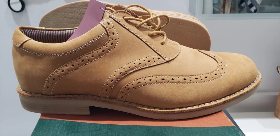 Zapatos de vestir Penguin By Munsingwear para hombre punta de ala de trigo Oxford brogue talla 11,5 EE. UU. Foto 3 de 4