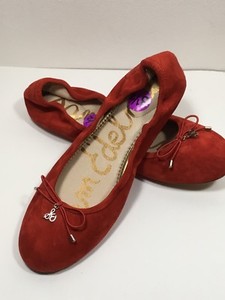 sam edelman red ballet flats