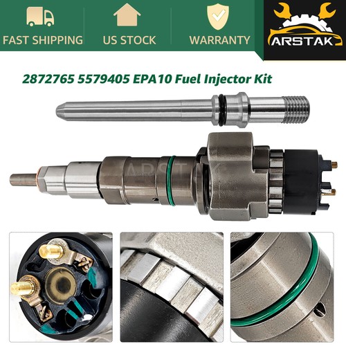 Cummins Injector W/ Connector Tubes 5579405 for 8.9 liter ISC/ISL Engines Diesel