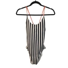 Southern Tide Nautical Navy Stripe Tie Back Scoop Neck One Piece Size XS