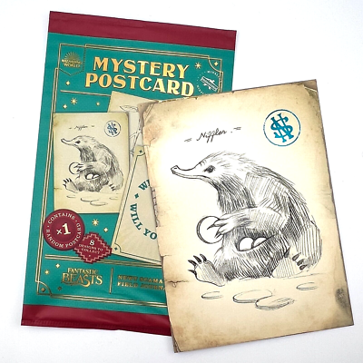MinaLima Mystery Postcard Harry Potter Fantastic Beasts Newt