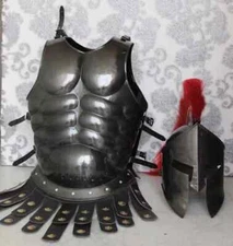 Medieval Spartan Armor Helmet With Muscle Armor Jacket Spartan Costume