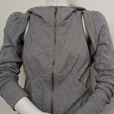 Juicy Couture Zip Hooded Track Jacket with Zip Sleeves Womens Size M NWT