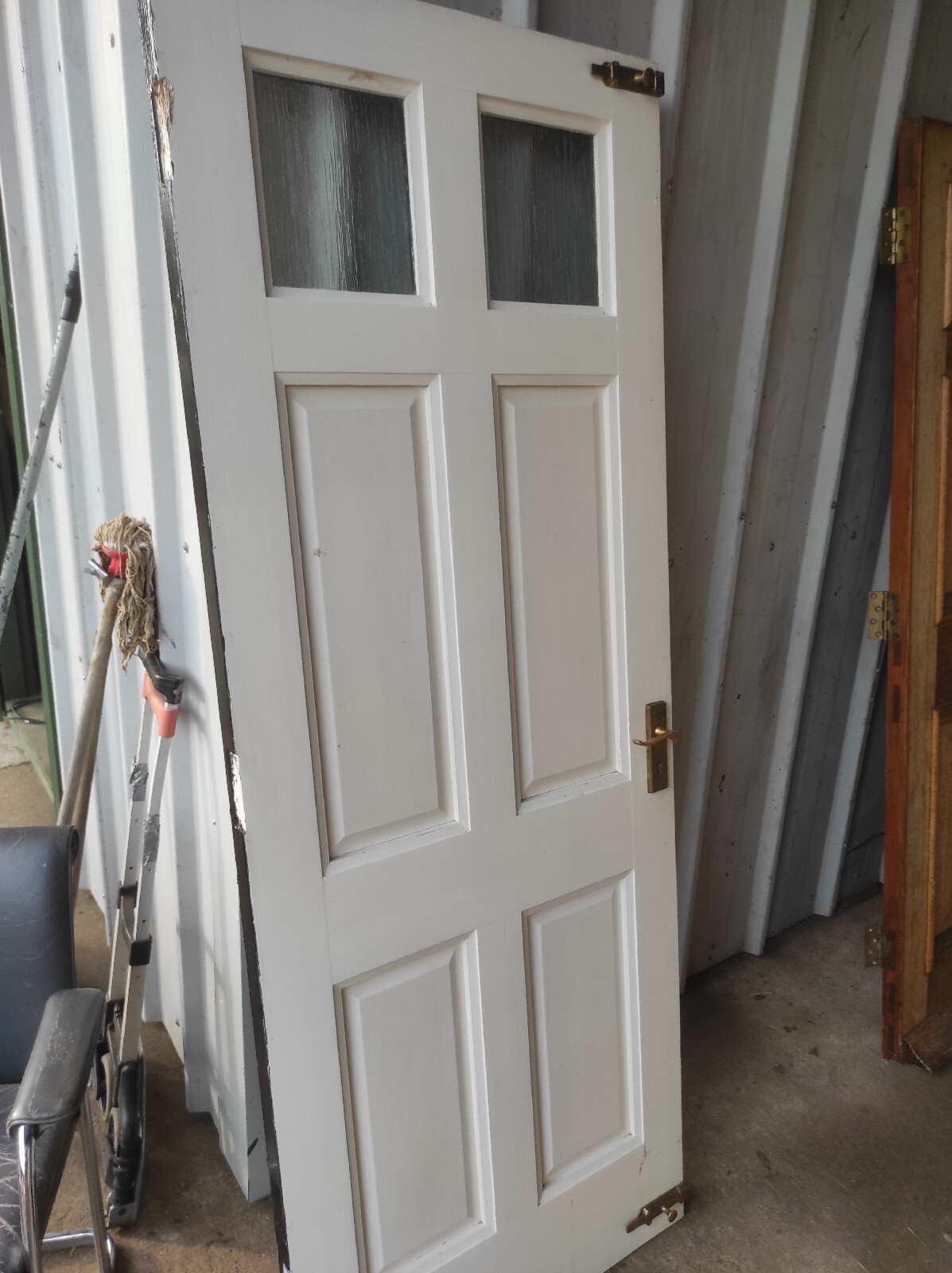 Painted hardwood exterior door eBay