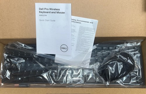 DELL KM5221W keyboard Mouse included RF Wireless QWERTZ German Black NEW & BOXED - Picture 2 of 7