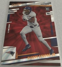 2022 Prestige Football Pierre Strong Jr. New England Patriots Sunburst Rookie