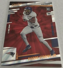 2022 Prestige Football Pierre Strong Jr. New England Patriots Sunburst Rookie