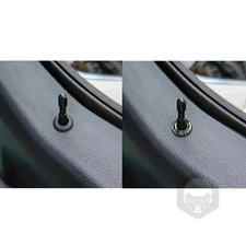 4Pcs For Ford F150 2015-20 Real Carbon Fiber Interior Door Lock Pins Ring Trim