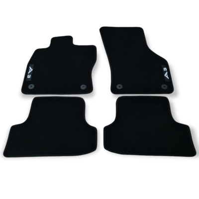  New Car Floor Mats Velour For Audi A3 Waterproof Black Carpet Rugs Auto Liners