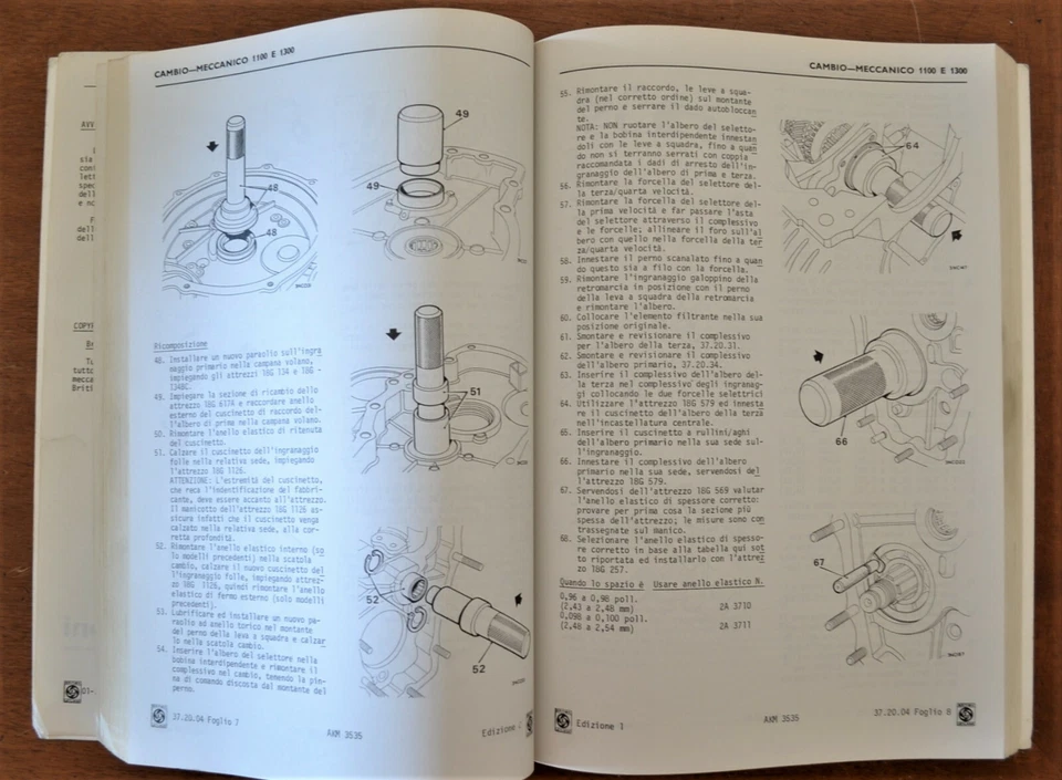 AUSTIN ALLEGRO, Manuale per le riparazioni in  Italiano 1976 - Immagine 2 di 4