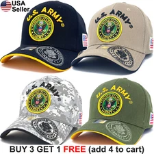 US Army Logo Cap USA Hat U.S. Military United States Armed Forces Patriot Strong