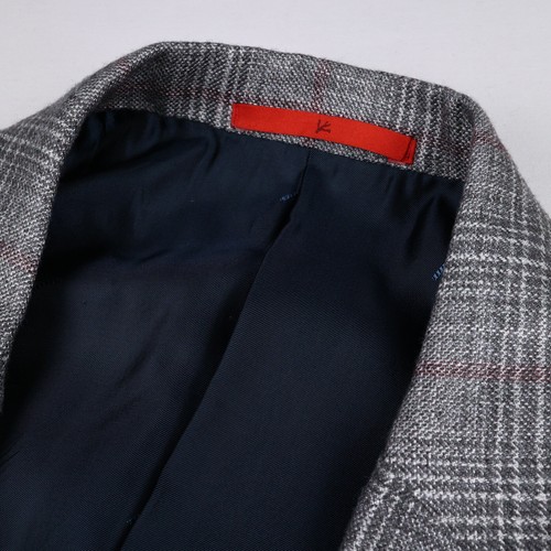 NEW $3,750 Isaia 'CashSilk' Platinum Patch Pocket 2B MOP Men's Jacket US 46S - Picture 11 of 15