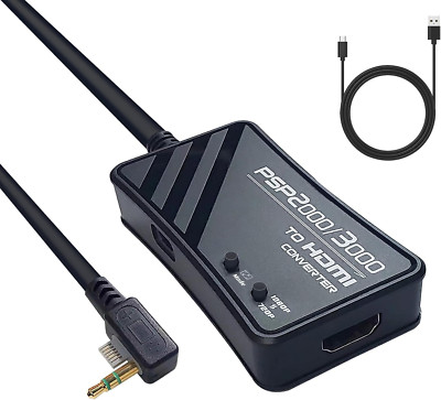 PSP2000/PSP3000 to HDMI Converter, HDMI Cable for PSP2000/PSP3000 Handheld 