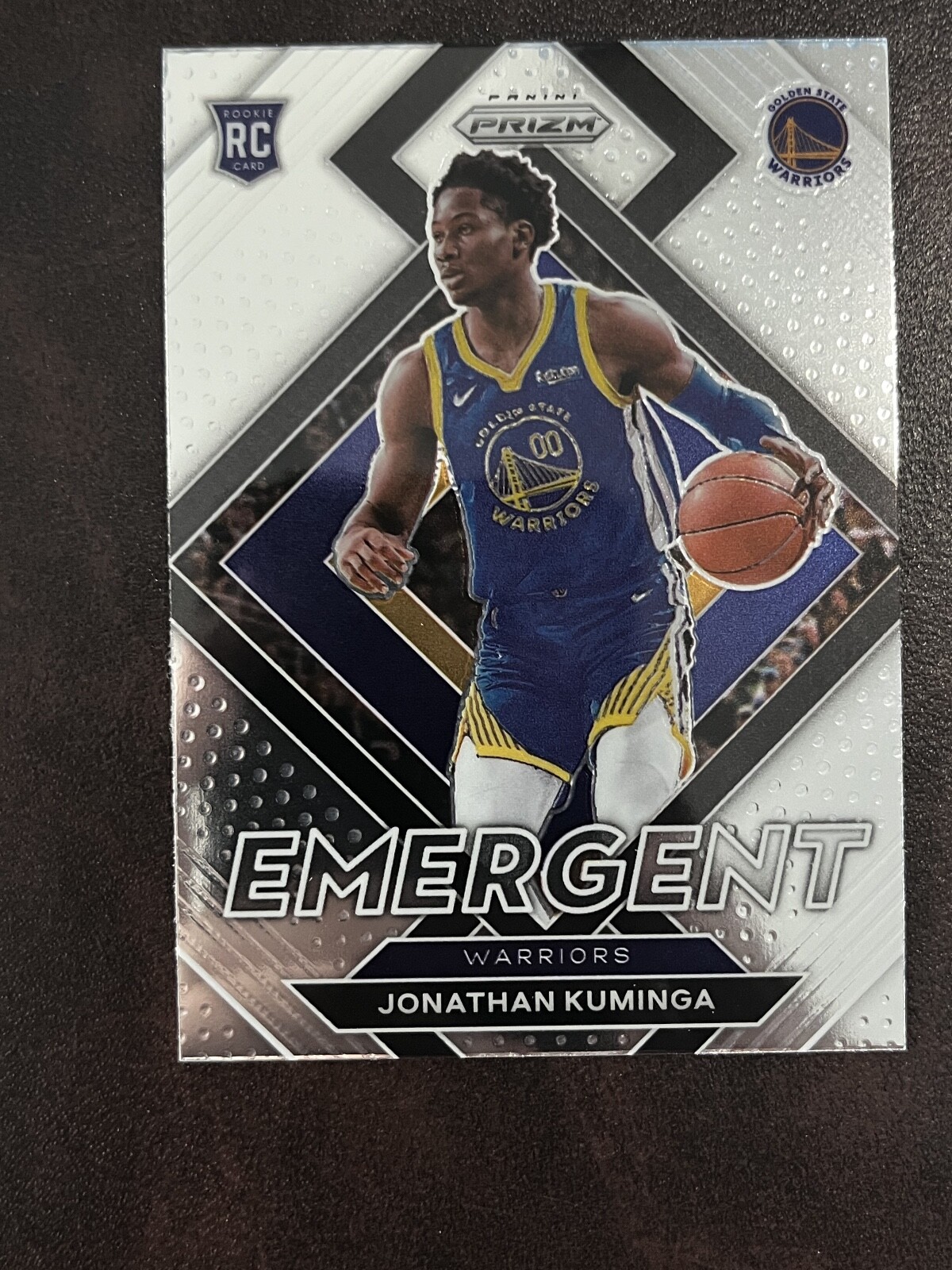 2021-22 Panini Prizm - Emergent Jonathan Kuminga #5 (RC)