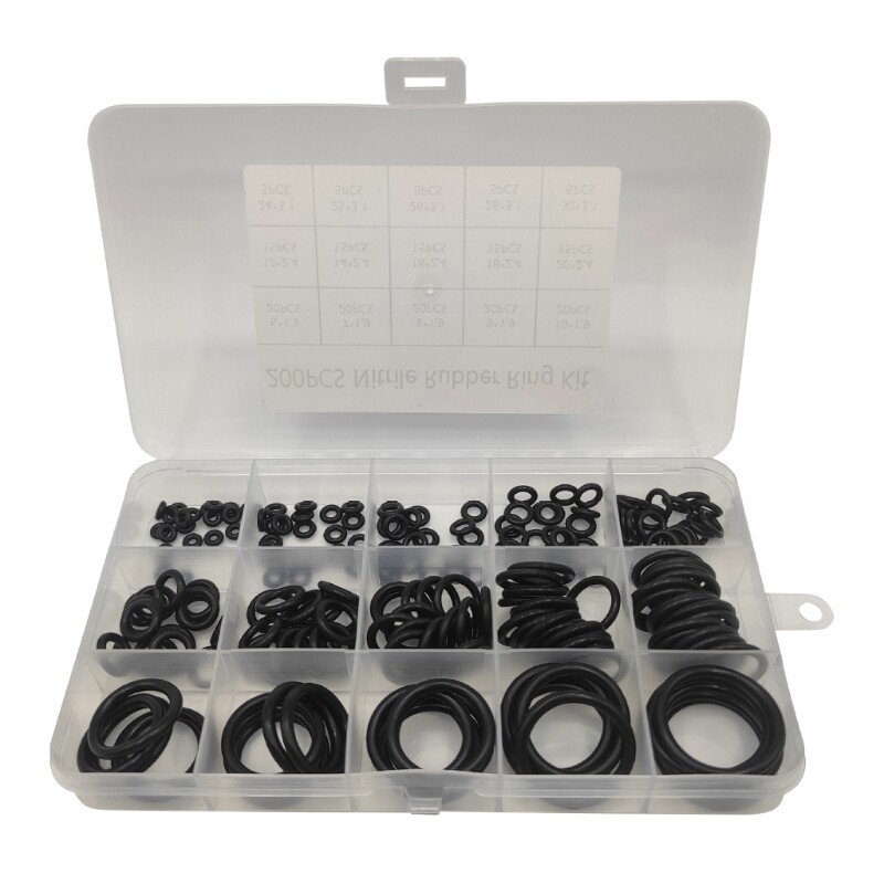 200Pcs Rubber O Rings Assorted Small Rubber O Rings Rubber O-Rings Assortment