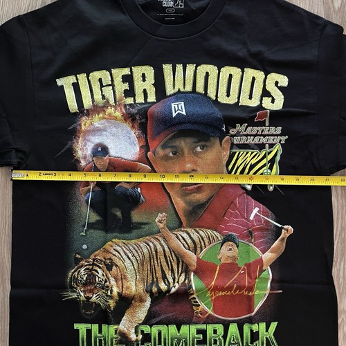 Chinatown Market Secret Club Tiger Woods Rap Tee Shirt Golf Black Size Large - Picture 4 of 9