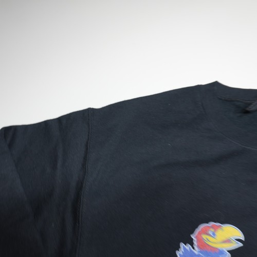 Kansas University KU Jayhawks Officially Licensed Black Sweatshirt Unisex Small - Picture 3 of 16