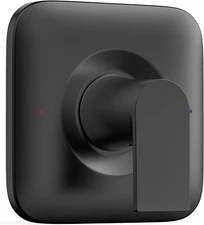 Kit de molduras para grifo de ducha Moen Genta, color negro mate, con equilibrio