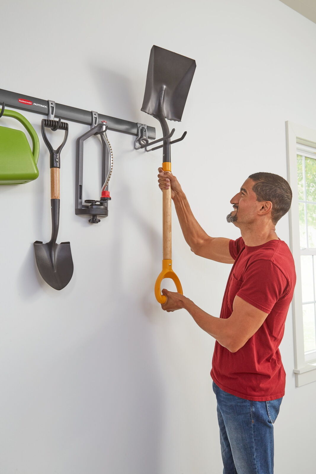 Fast Track Garage Storage Wall Hanging Kit 5 Piece All-in-One Rail & Hook New