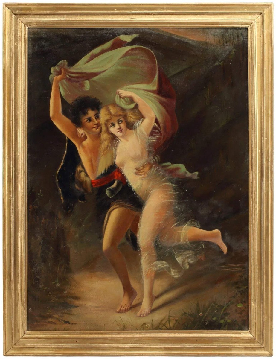 The Storm” Pierre-Auguste Cot – Framed Oil Painting 60