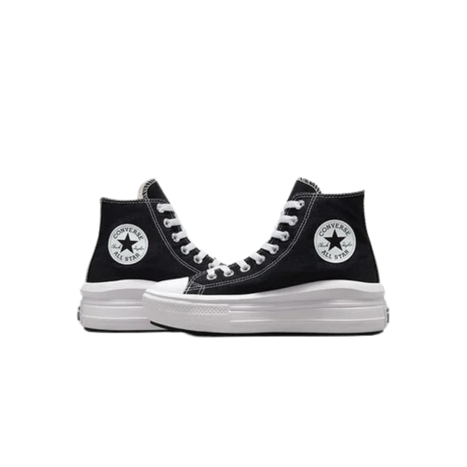 Converse Chuck Taylor All Star Move Platform Women's Sneakers Black/Ivory/White thumbnail 2