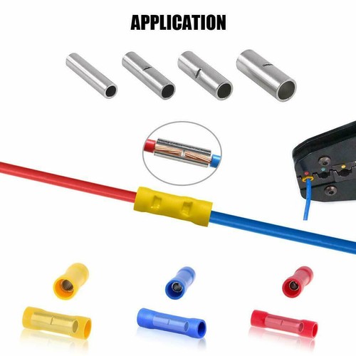280 piezas virola crimpado cable terminal cobre desnudo empalme conectores a tope 22-10 AWG - Imagen 5 de 12