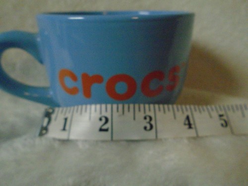 Coffee / Soup Mug CROCS - Crocodile & Light Blue/Orange Lettering of CROCS - Picture 4 of 11