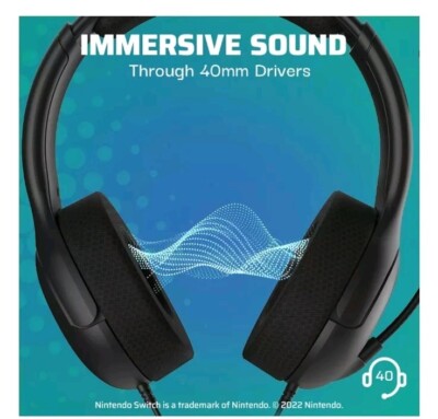 PDP Gaming LVL40 Stereo Headset with Mic for Ninte (Nintendo