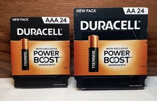 48 Duracell Power Boost Batteries 24 AA and 24 AAA  March 2035 Exp  NEW